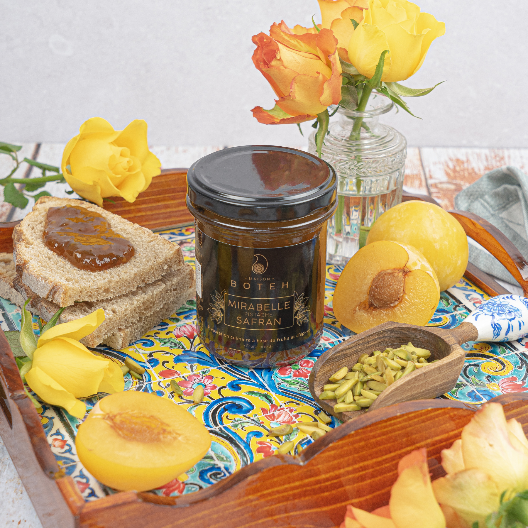 Confiture de Mirabelle Pistache Safran