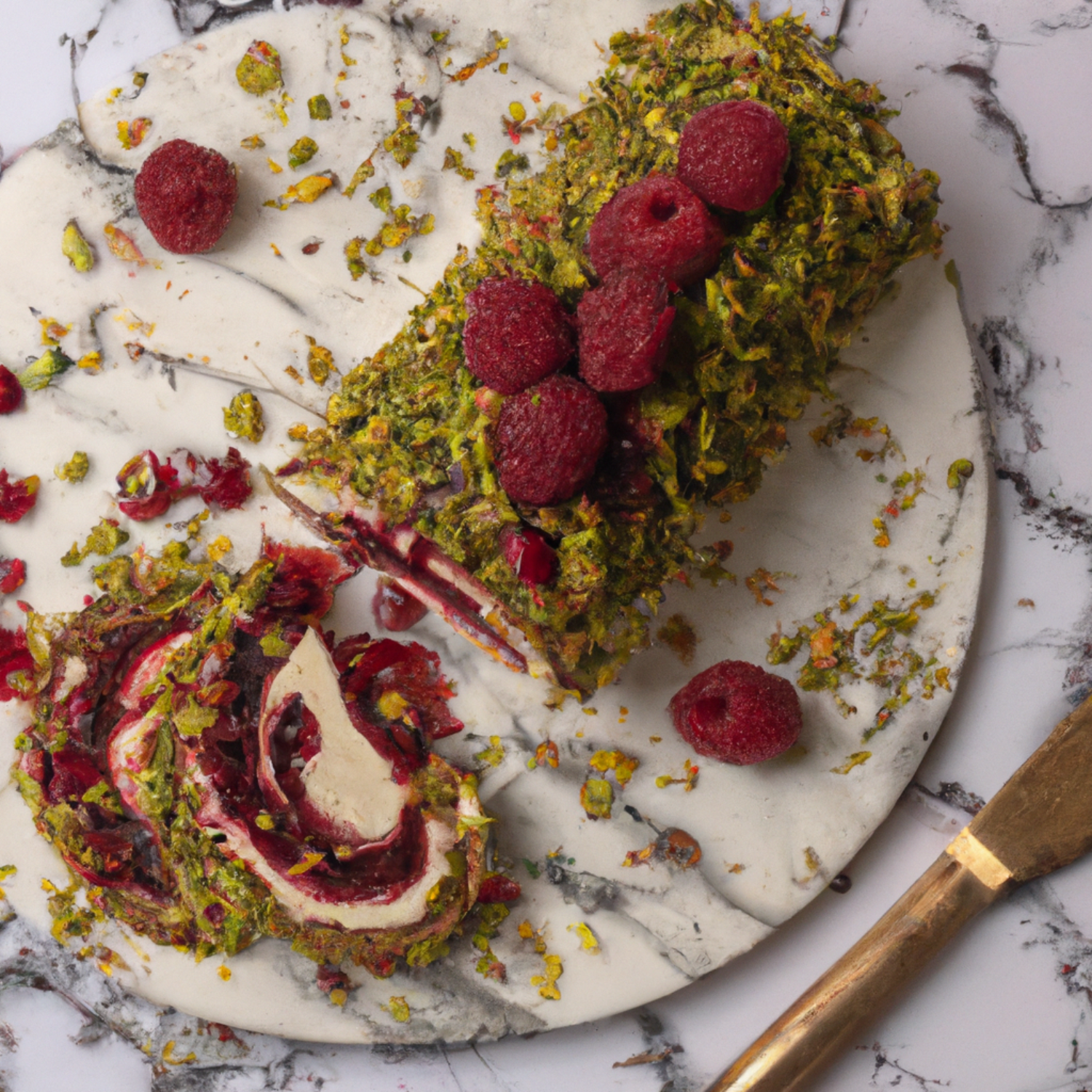 Recette de bûche de Noël aux saveurs persanes