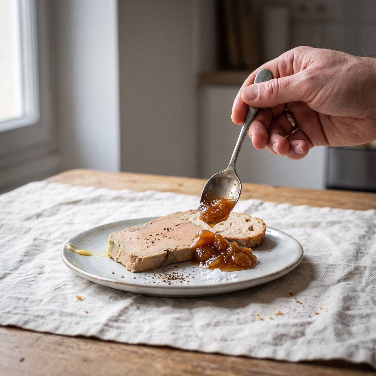 Foie gras et Confiture de Figue Pomme Cannelle
