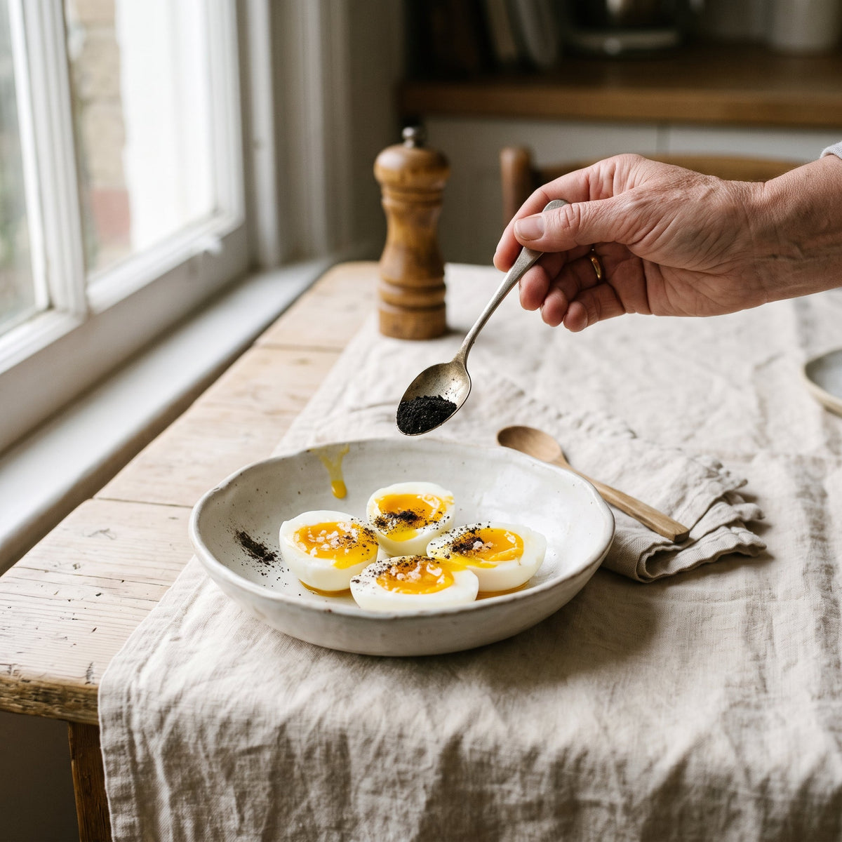 Sable Noir Oeufs mollets