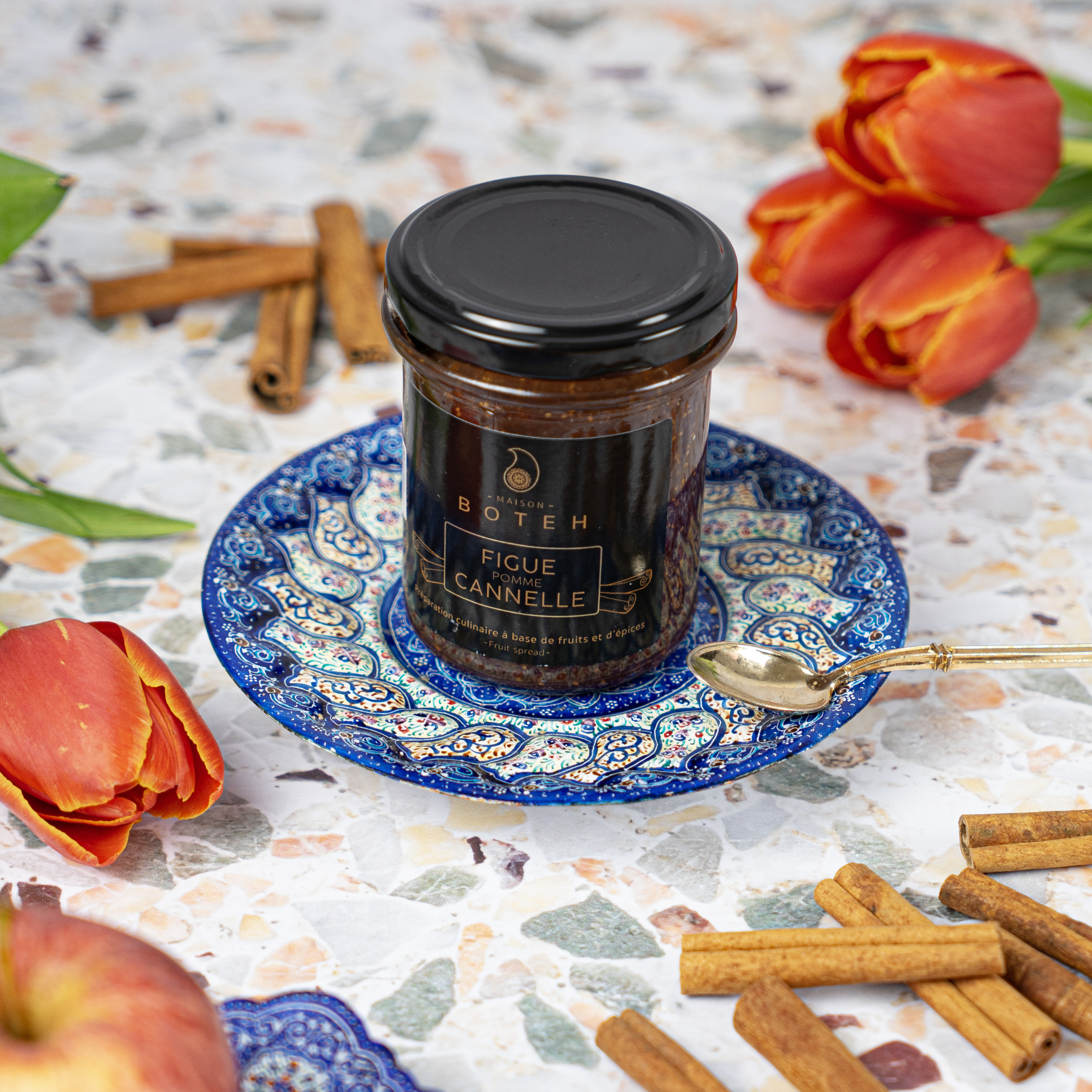 Confiture Figue Pomme Cannelle