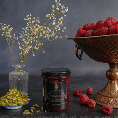 Confiture Framboise Pistache Géranium