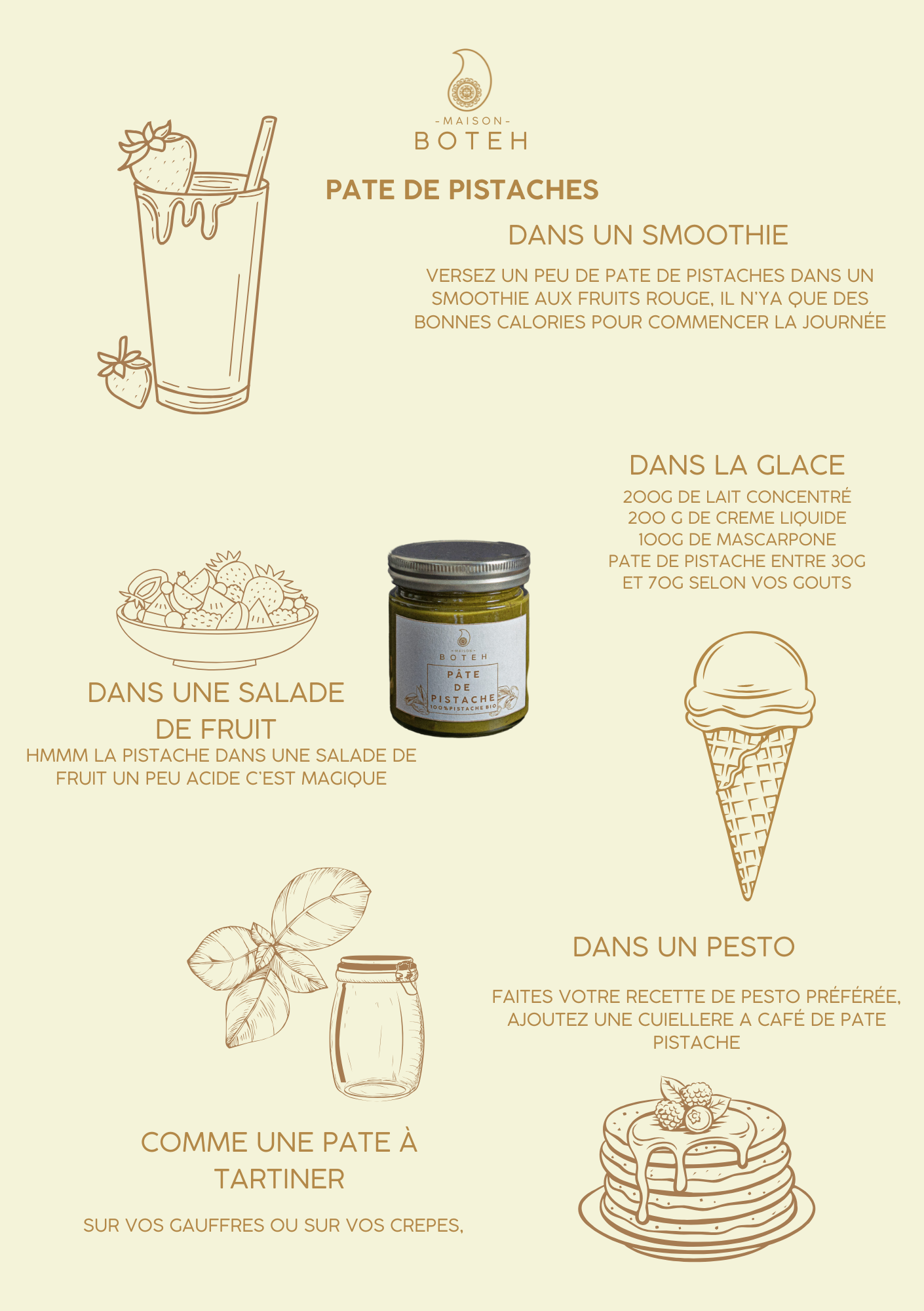 Pâte de pistache BIO (pot de 100g)