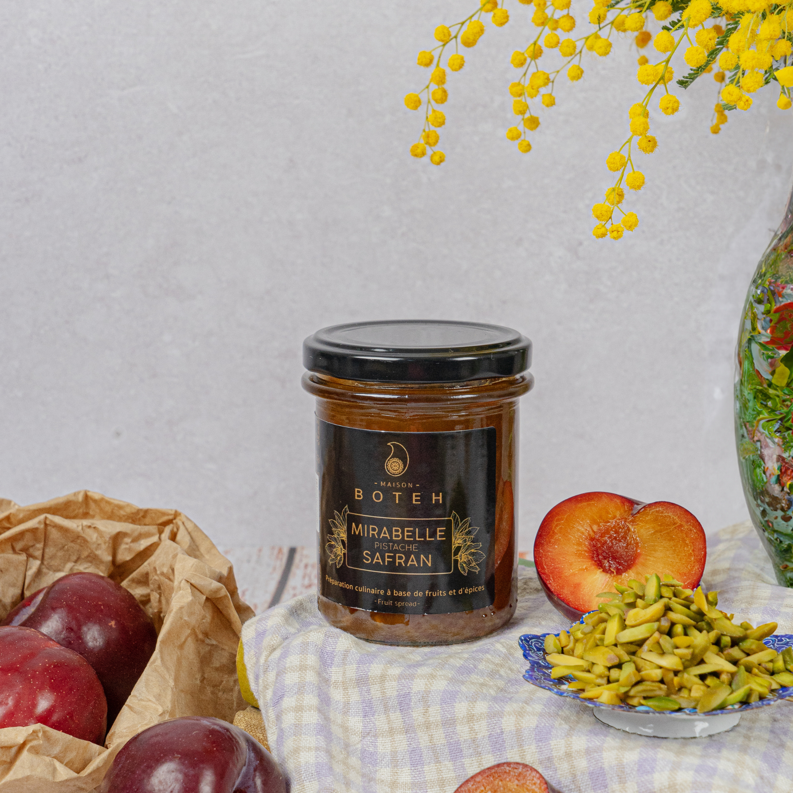 Confiture Mirabelle Pistache Safran — vue 3
