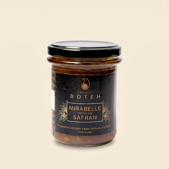 Confiture Mirabelle Pistache Safran
