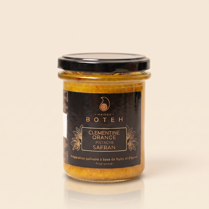 Confiture Orange Clémentine de Corse Pistache Safran