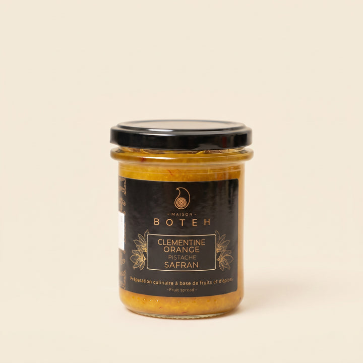 Confiture Orange Clémentine de Corse Pistache Safran