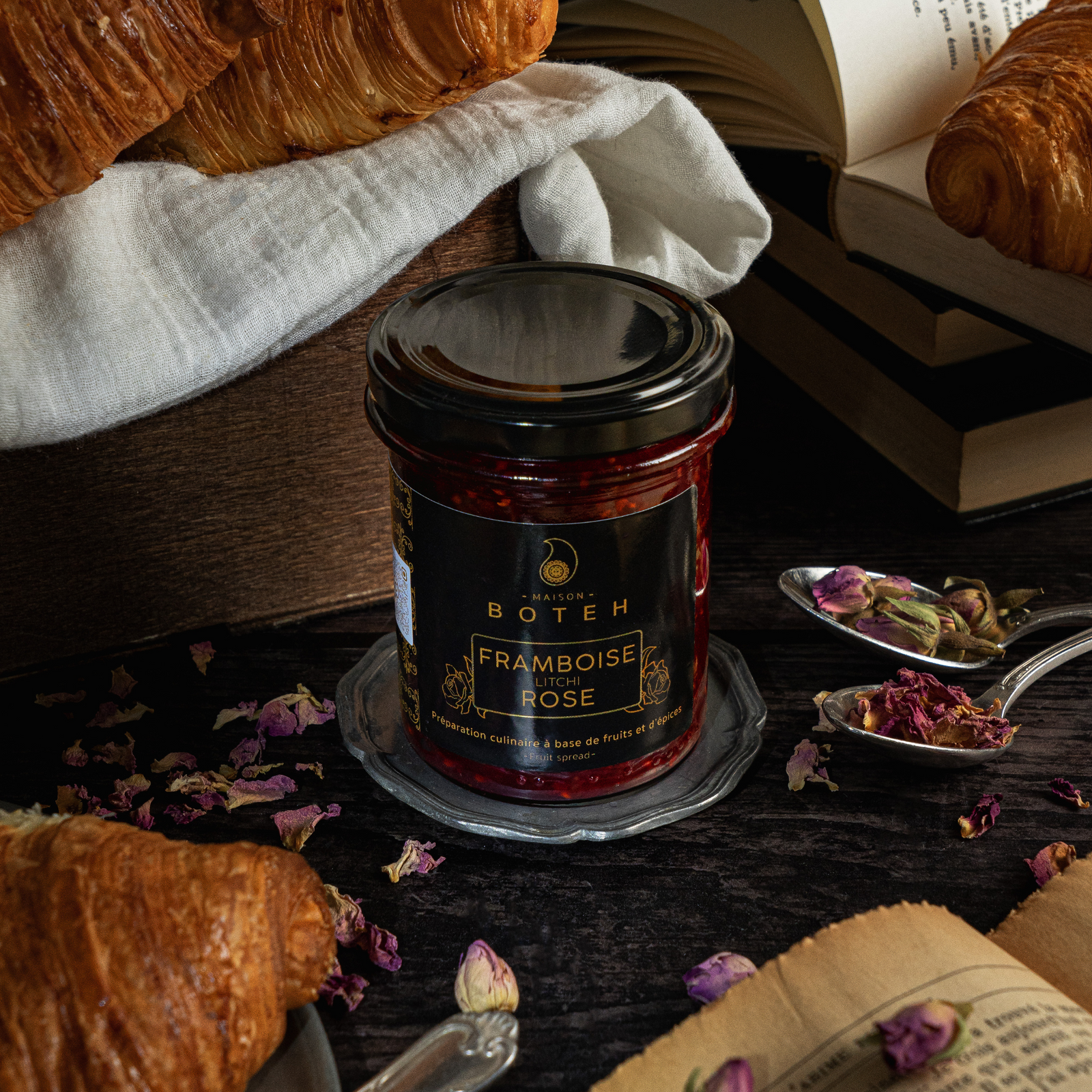 Confiture Framboise Litchi Rose — vue 3